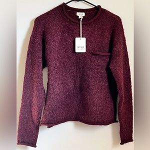Sweater with front chest pocket
